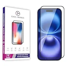 Military-Grade Gorilla Tempered Glass Screen Protector Compatible for iPhone 15 / iPhone 16 With Edge To Edge Coverage And Easy Installation kit (6.1 Inches) Pack Of 1