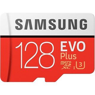 Samsung Evo Plus 128 Gb Sd Card Class 10 100 Mbs Memory Cardwith Adapter.