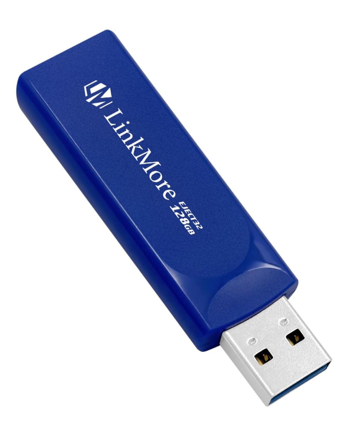 LinkMore EJECT32 128GB USB 3.2 Flash Drive, Read Speed up to 100MB/s Pen Drive, Retractable Design Thumb Drive