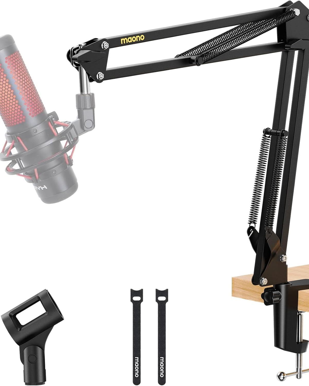 Maono AU-B01 Microphone Stand with Suspension Boom Scissor Arm