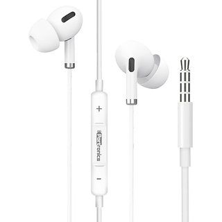 Portronics POR-1146 Conch Delta Wired Headset (White, In the Ear).