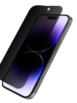 dolluk iPhone Screen Protector, Anti-Spy Tempered Glass Screen Protector Micro-curved Edges, Case Friendly, Anti Spy (iPhone 16 Pro)