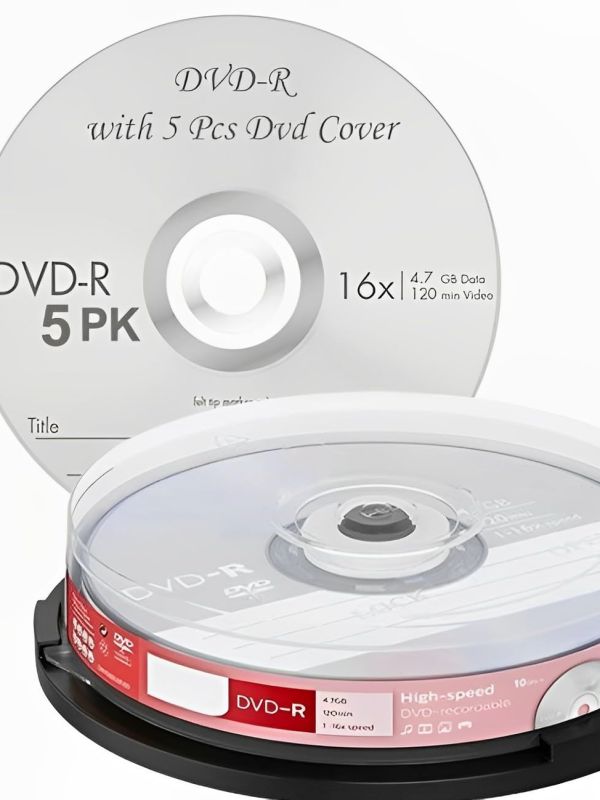 Product Premium Brand Blank DVD-R 4.7 GB 16X Professional Disk (Pack of 5 Disk) Image