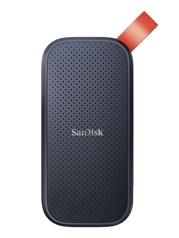 Product Sandisk 1TB Portable SSD, 800MB/s R, USB 3.2 Gen 2, Rugged SSD with Upto 2 Meter Drop Protection, Type-C to Type-A Cable, PC & Mac Compatible, External SSD (SDSSDE30-1T00-G26) Image
