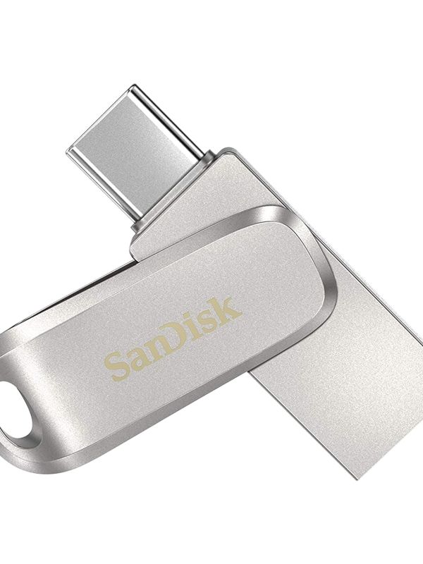 Product SanDisk Ultra Dual Drive Luxe USB_c Type-C 128GB, OTG, Upto 400MB/S, Pendrive, Silver, 5Y Warranty (SDDDC4-128G-I35) Image
