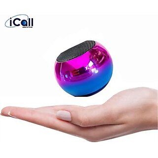 Product iCall Smallest M4 Wireless Bluetooth Speaker 5W Stereo Channel Portable Bass Speaker with Mic Multicolor Image