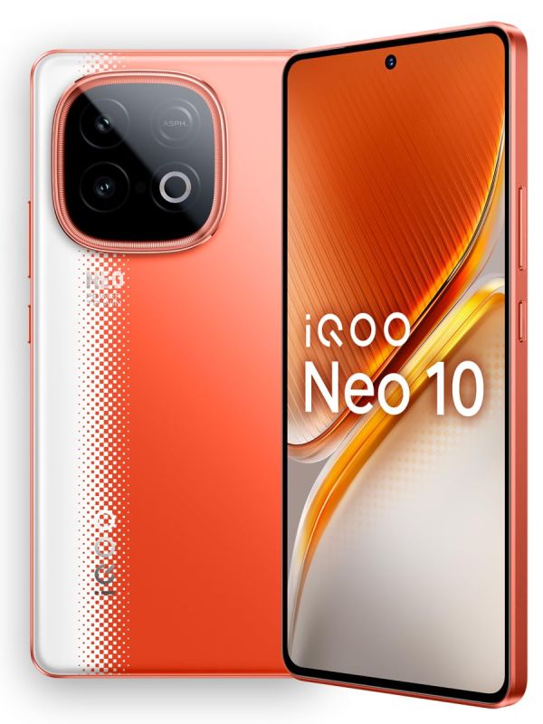 Product iQOO Neo 10 (Inferno Red, 16GB RAM, 512GB Storage) | Snapdragon 8s Gen 4 Processor & SuperComputing Chip Q1 | 7000 mAh Battery | Segment’s Highest 144 FPS Gaming Smartphone Image