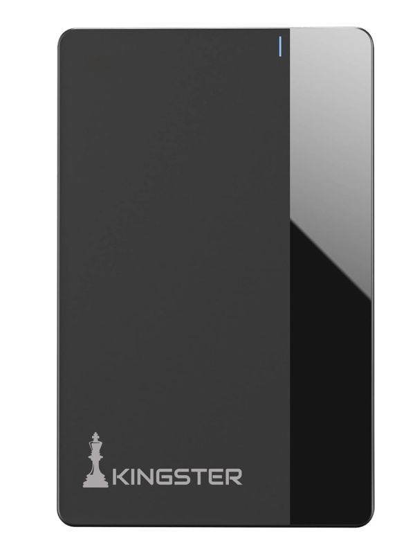 Product KINGSTER® Portable External Hard Drive 1TB – USB 3.0 Ultra-Slim HDD – High-Speed Backup Drive for Laptop, PC, Mac, Smart TV & PS4/PS5 – Lightweight Shock-Resistant Plastic Body Image