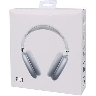 Product P9 Plus Wireless On Ear Headphones Deep Bass Noise Canceling with Microphone Bluetooth(White, True Wireless) Image