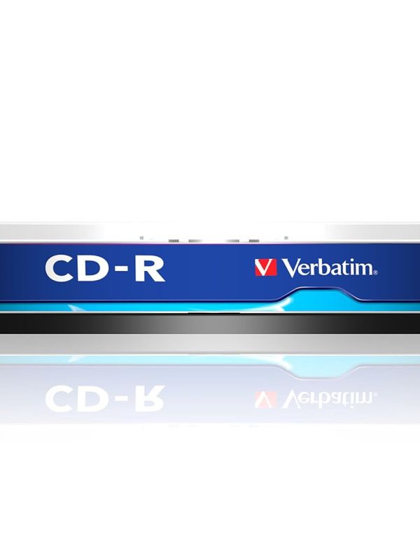 Product Verbatim 43437 CD-R 700MB 80 Minute 52x Recordable Blank Disc (Pack of 10 Disc Cake Box Spindle) Image
