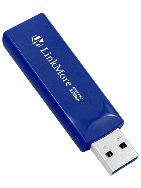 Product LinkMore EJECT32 128GB USB 3.2 Flash Drive, Read Speed up to 100MB/s Pen Drive, Retractable Design Thumb Drive Image