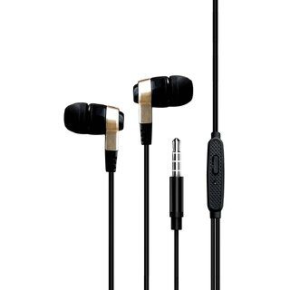 Product Digimate Hi-Fi Stereo 3.5mm Jack Common Bass Wired Earphone With Mic, Black Image